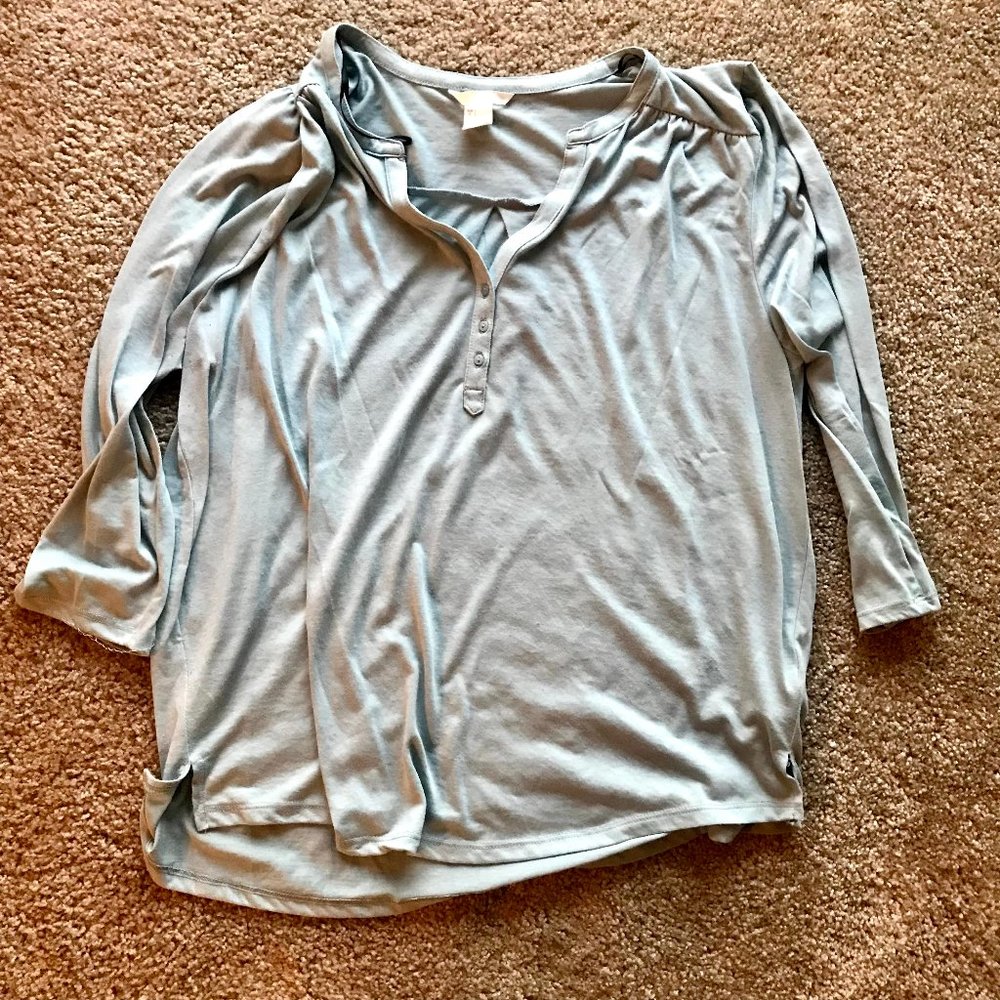 H&M Light Blue Top